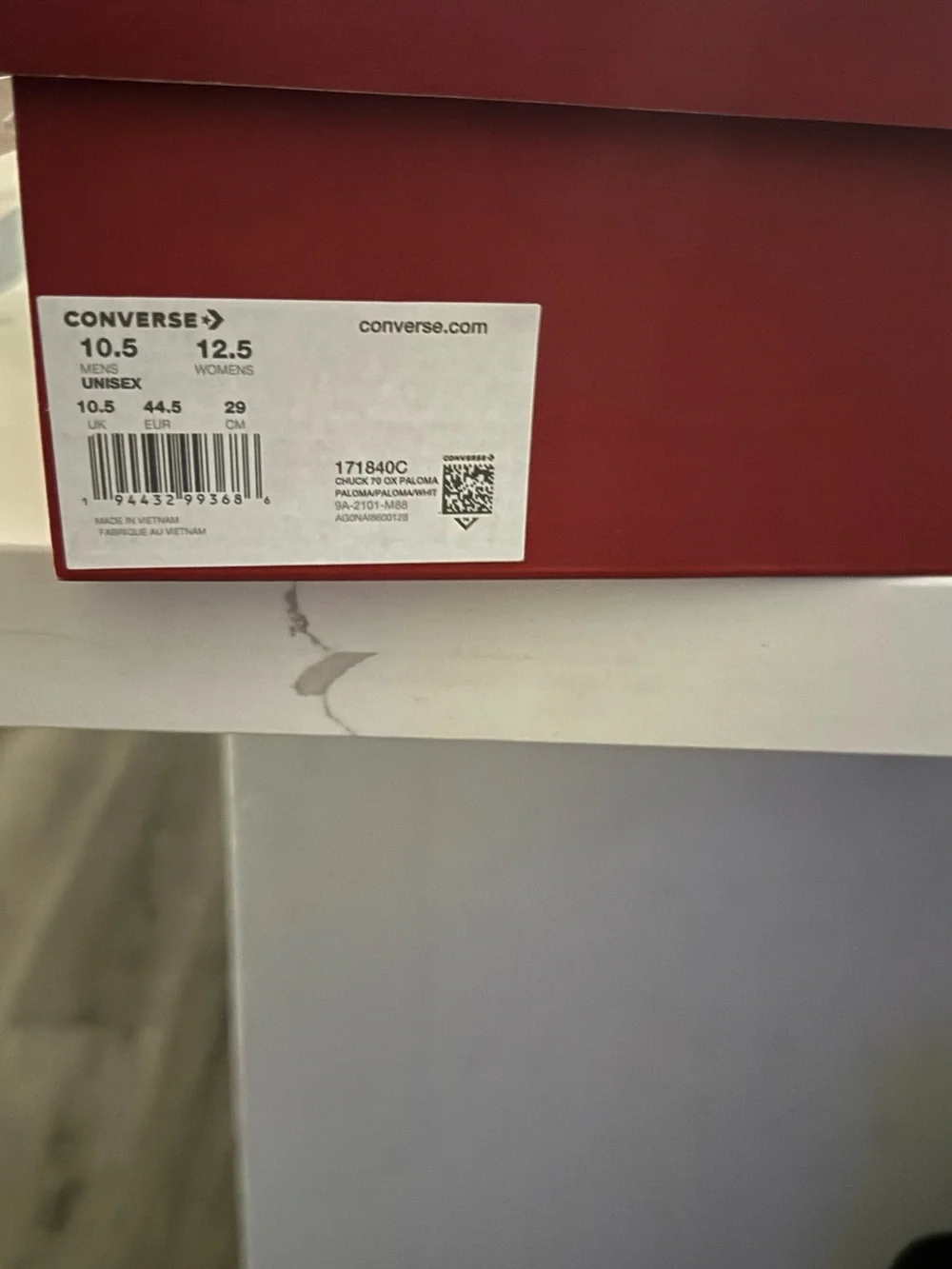 Converse Gray Suede Low-Top Sneaker with White Midsole - Picture 4 of 5